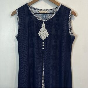 Women’s | Excellent Boho Sleeveless Dual Layered Maxi Dress | Large